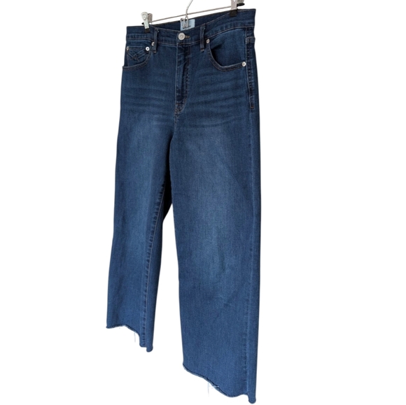 Unpublished Greta Jeans Y2K Staple Capsule Womens 30 Mid-Rise Wide Leg Blue - Picture 5 of 11
